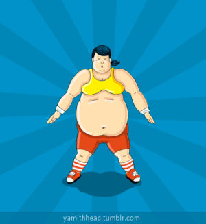 fat,i,exercise,illustration,artists on tumblr