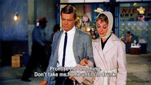 love,fashion,vintage,drunk,romance,audrey,1961,hepburn