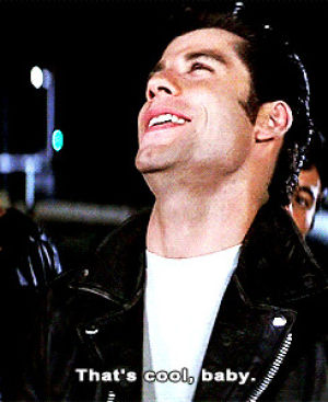 john travolta,grease,whatever,no worries,baby,reactions,memes,thats cool baby