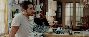 jake gyllenhaal,rolling eyes,movies,movie,queue,bored,movie s,sigh,brothers,kitchen,eyeroll,white shirt,brothers movie