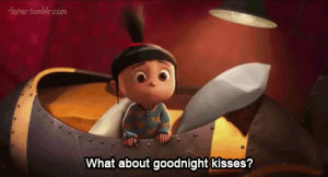 despicable me,love,goodnight,adorable,kisses