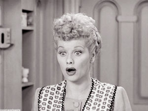 surprised,oh,anal,vintage,i love lucy,lucille ball,lucy ricardo,classic hollywood,old hollywood,delighted