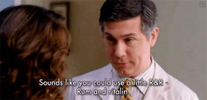 30 rock,drinking,relaxing,partying,rum,dr spaceman