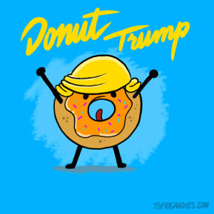 president,doughnut,donald trump,trump,angry,mad,donald,yelling,donut
