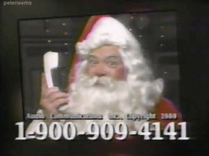 christmas,80s,santa claus,santa hotline