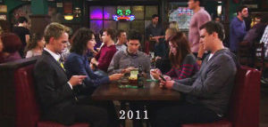 texting,tv,technology,how i met your mother,iphone 5
