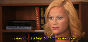 parks and recreation,amy poehler,parks and rec,leslie knope,finals,final,exam,exams,law school,grad school,gradschool,final exam,tsp,lawschool,i dont just understand things,this has to be a trap