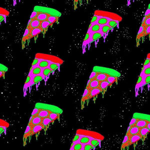flashing,space,neon,trippy,pizza