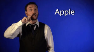 apple,sign language,asl,american sign language