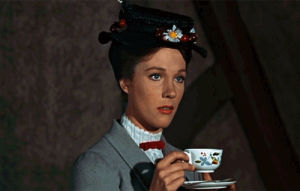 tea,mary poppins,julie andrews,eye roll