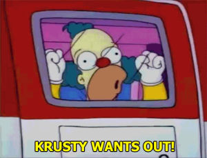 leonard nimoy,krusty the clown,simpsons,no,laughter,krusty,the world needs laughter