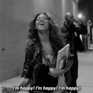 happines,beyonce,love,black and white,happy