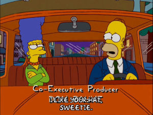 homer simpson,marge simpson,angry,episode 15,car,mad,season 17,annoyed,17x15