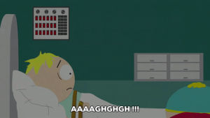 scared,eric cartman,hospital,butters stotch,butters