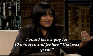 kissing,with,days,problem,these,mindy,kaling,discusses