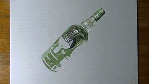 drawing,bottle,vodka