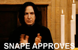 clapping,snape,movies,harry potter