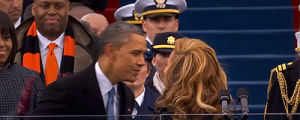 kiss,beyonce,politics,barack obama,inauguration 2013