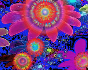 psychedelic,trippy,art,flowers