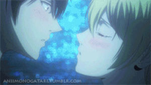 anime,love,kiss,kawaii,couple,adorable,sweet