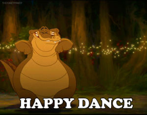 the princess and the frog,louis,reaction,disney,happy dance