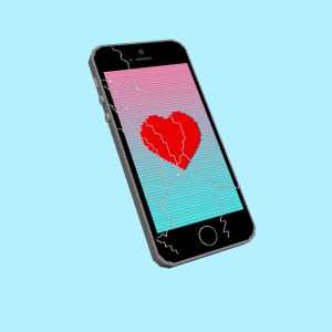 heart,transparent,iphone,vibrate,cracked screen