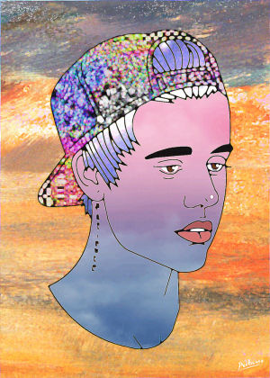 nwo,art,anime,fashion,glitch,trippy,justin bieber,beauty,style,colors,celebrity,painting,glitch art,skateboarding,clouds,justin,pain,poetry,contemporary art,memories,ghosts,youth,peekasso,fame,dork,famous artist