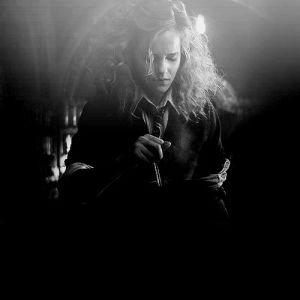 harry potter,black and white,emma watson,hermione granger