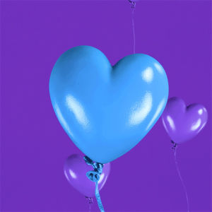 heart,thank you,balloon,thankyou,hover,mwah,love,animation,loop,blue,magic,stop motion,purple,float,luv,squee,wuv,ballooons