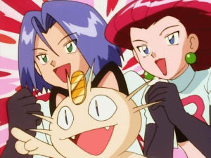 anime,pokemon,team rocket,meowth,s02e08