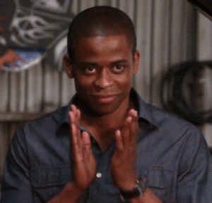 good,clapping,applause,psych,gus,dule hill,approve