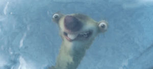 sid the sloth,ice age,morning,mirrors,cracks