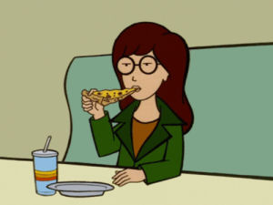 food,pizza,eating,hungry,daria