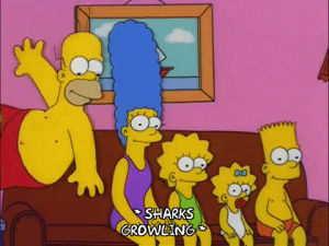homer simpson,happy,bart simpson,marge simpson,lisa simpson,episode 11,excited,season 14,maggie simpson,couch,pleased,gag,14x11