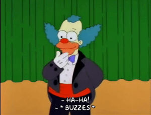 applause,krusty the clown,happy,season 4,episode 15,excited,4x15