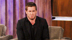 eww,reaction,jake gyllenhaal,gross,disgusted,talk show,throwing up