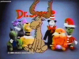 dr seuss,the grinch,80s toys,the lorax,stuffed animals,80s,80s commercials,cat in the hat
