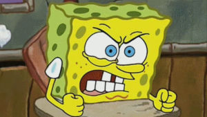spongebob squarepants,angry,spongebob,hate