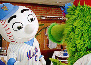 phillie phanatic,mr met,mets,phillies,oh its on bitches