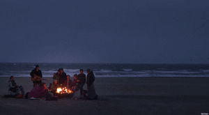 beach,fire,cinemagraph