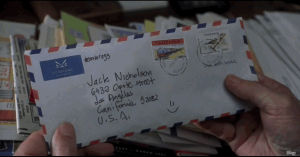 letter,mail,actor,jack nicholson