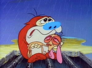 ren and stimpy,cute,sad,intro,hold,carry,sewer