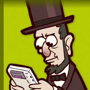 nintendo,video game,lincoln,gameboy,abe,abraham lincoln