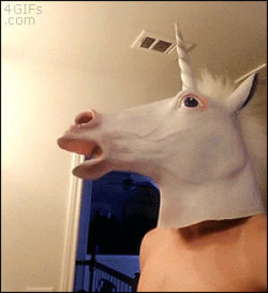 unicorn mask,just funny