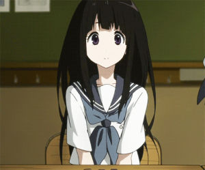 anime,excited,phone,hyouka,updates