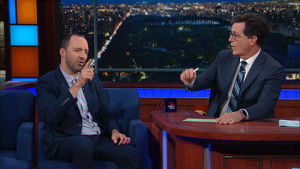 excited,yes,wow,win,stephen colbert,awesome,boom,late show,bam,tony hale