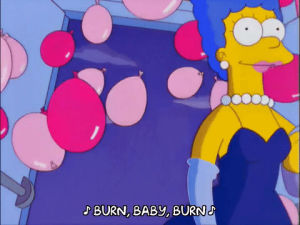 music,happy,marge simpson,episode 10,excited,season 13,balloons,pleased,13x10
