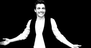 hot guys,dave franco,black and white,laughing