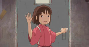 bye,anime,chihiro,studio ghibli,hayao miyazaki,ghibli,miyazaki,wave,spirited away