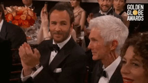 golden globes 2017,clapping,applause,clap,golden globes,tom ford